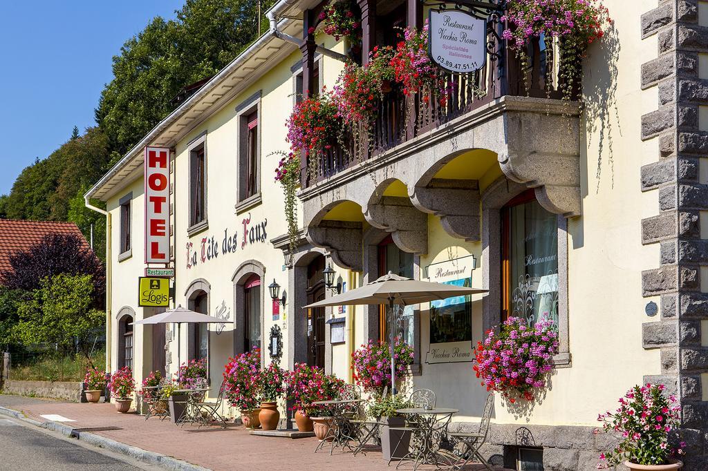Logis Hôtel Restaurant La Tête Des Faux Le Bonhomme Extérieur photo